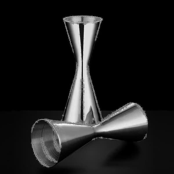 Måleske i rustfrit stål med dobbelt hoved til bar, fest, vin, cocktail shaker jigger 60ml