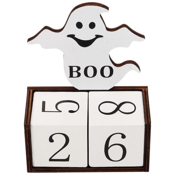 South Pumpkin Skrivebordskalender i tre for dekorasjon Dekorativ skrivebordskalender