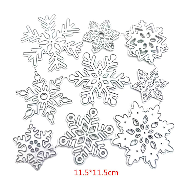 Snefnug Metal Skæredør Stencil Diy Scrapbooking Album Papirkort Skabelon Form Embossing Dekoration