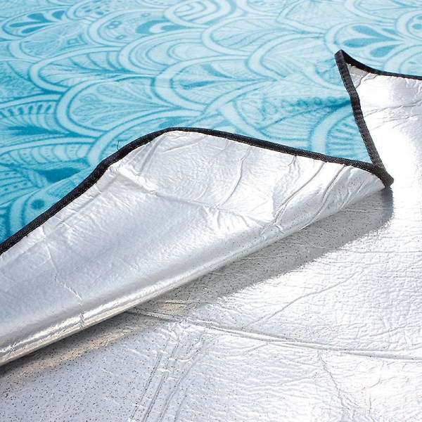 Picnic tæppe 200 X 200 cm fleece vandtæt tæppe med bærehåndtag