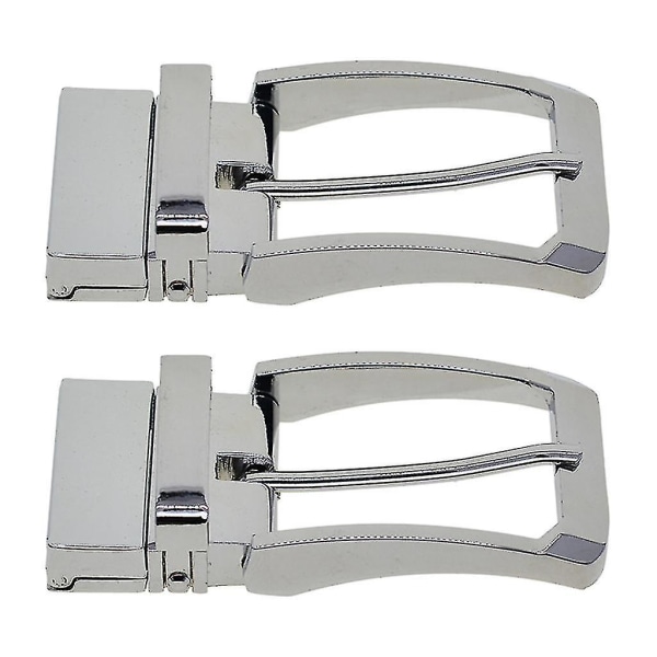 2 Fashion Metal Belt Buckle Reversible Slide Buckle Replacements 3.5cm Belts