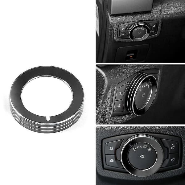 Center Console Audio Forlygte Knappen Dekorative Ring Interiør Knappen Ring Auto Tilbehør Til 15-20 B