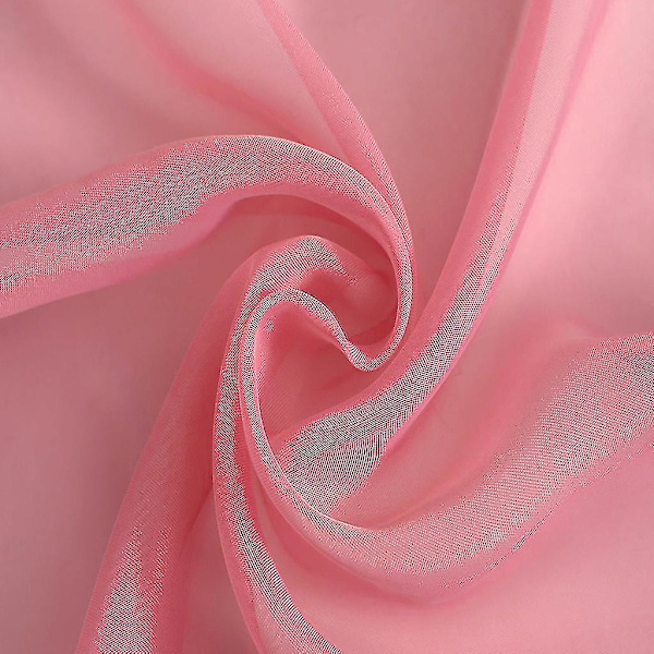Gradient Gardin Tulle Vindu Voile Drape Valance Glatt Panel Stoff