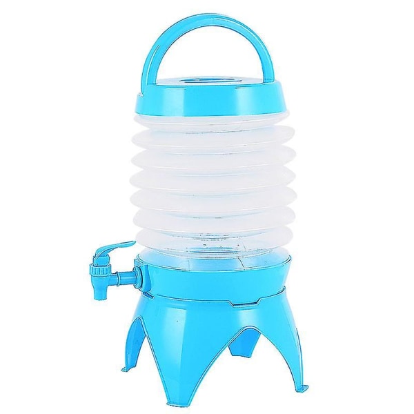 5l hopfällbar vattenbehållare för utomhusbruk, hopfällbar vattenhink för camping, fiske, resor, öl, juice, dryckesförvaring, kranhink