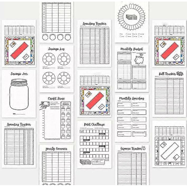 Bullet Dotted Journal Spil, Bullet Journaling Spil Notebook, til Planlæggere, Opsparing