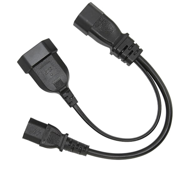 IEC320 C14 till Dual IEC320 C13 Y Splitter Strömkabel, 12.6in Längd, 10A 250V med EU-kontakt