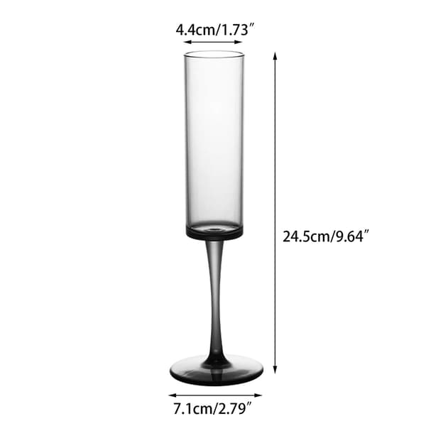 Cocktailglas i plastmaterial för PC, transparenta champagneglas för restauranger