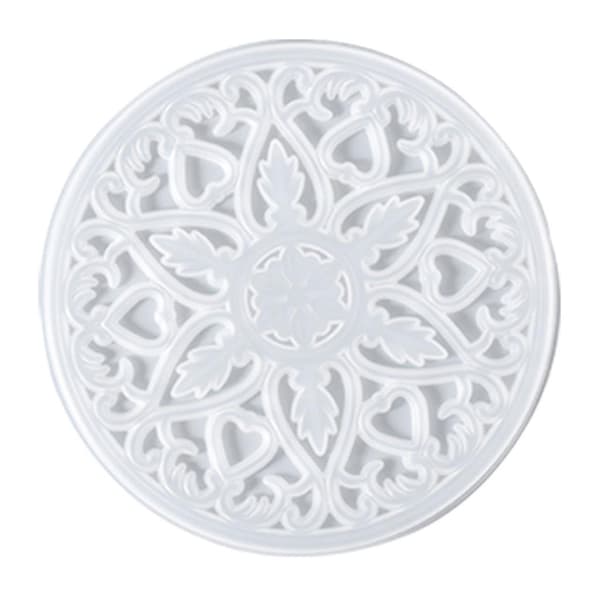 Blomstermønster Plassmatte Koppunderlag Resin Støpeform DIY Dekorasjon Coaster Form