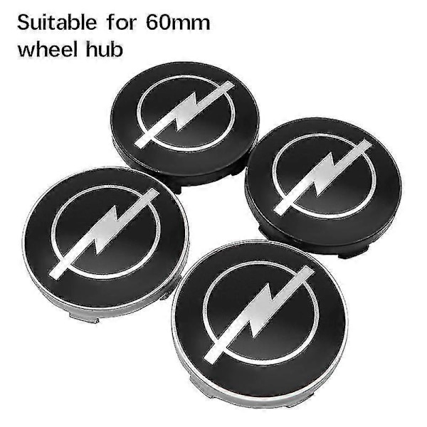 4 st 56mm 60mm Bilskylt Hjulcentrum Navkapsdekaler Autofälg Skydd för Opel Astra J H G K Insignia Corsa C Vectra Tillbehör
