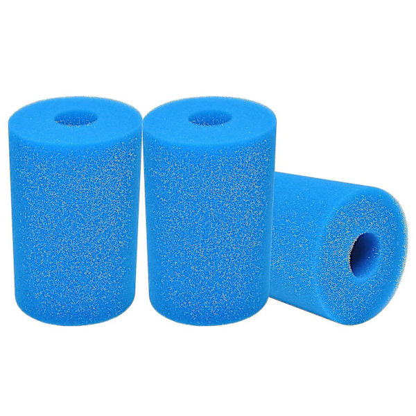 3 stk. filtersvamp til Intex type B, skumfilterpatron
