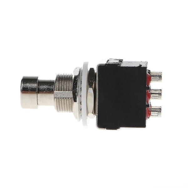 9-pin 3pdt fotpedalbryter Stompbox for elektrisk gitar effekter True Bypass