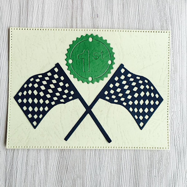 Nationell flagga stansformar stencil album scrapbooking papper kort prägling
