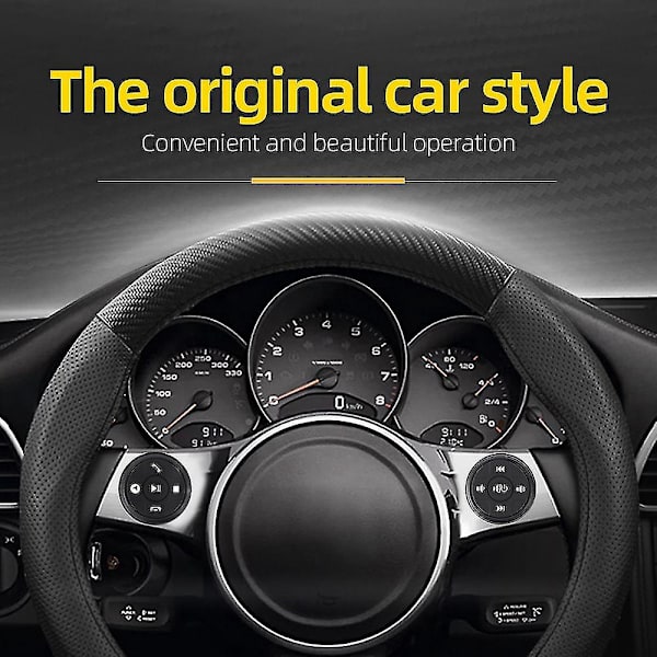 12V Universaali Langaton Auton Ohjauspyörän 10 Painikkeen Bluetooth-Kaukosäädin Pyöreä Stereolle DVD:lle