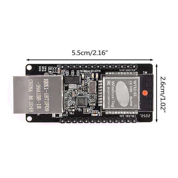Board 100mbps Rj45 Wt32 Eth01 Esp32 Ethernet-modul Wifi Bluetooth-kompatibel