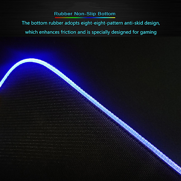 RGB Musematte Luminous Led Musematter Gaming Musematte Med Marquee Fleksibel Matte