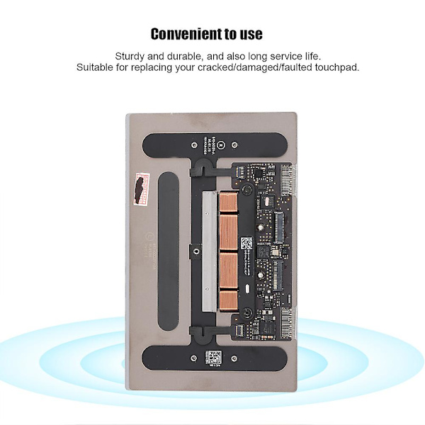 Styreplate Touchpad Erstatning for Macbook Retina A1534 12 Tommer Mid 2015 Grå