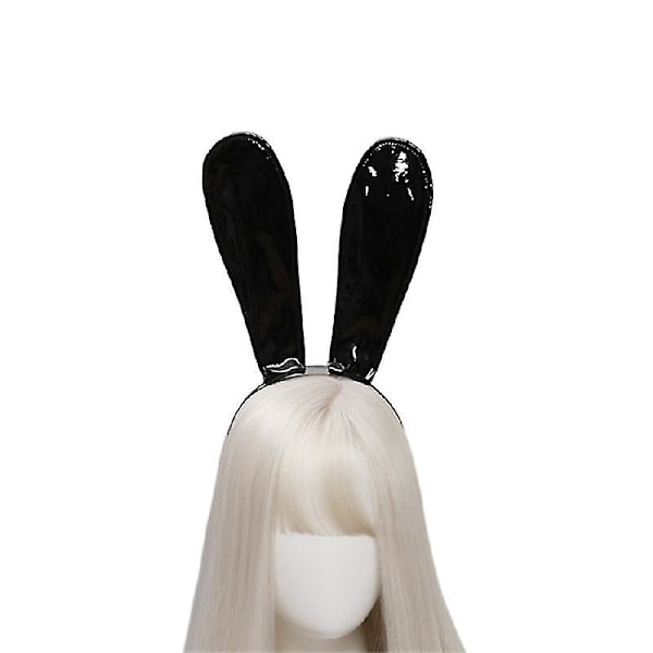 Musta pupunkorva-panta, seksikäs pupunkorva-hiuspanta musta söpö taivutettava cosplay-panta, asusteet Halloweeniin ja pääsiäiseen color 1