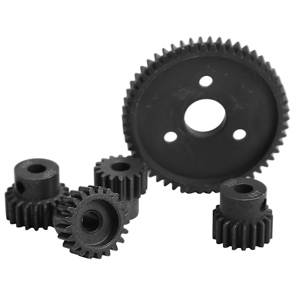 Traxxas Slash 2WD RC-bil Spur Diff 54T Huvudväxel och Motor Pinion Gears Set (16T, 18T, 20T, 21T, 32P)