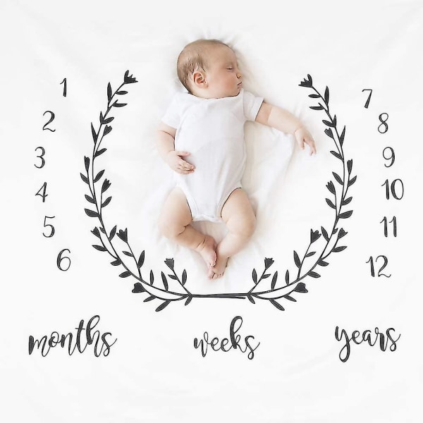 100 cm Baby Evolution -matto, kuukausittainen baby , kuukausittainen Milestone- baby