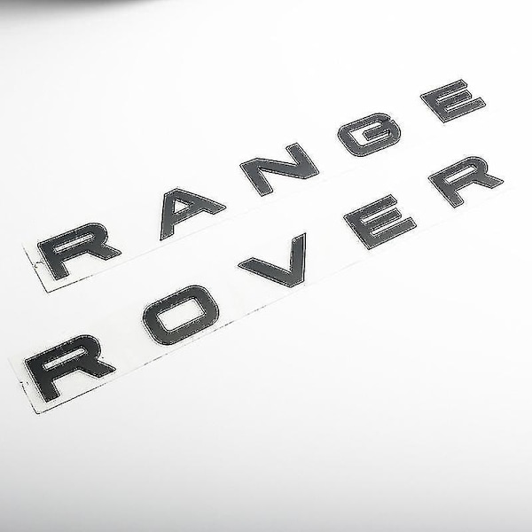 3D ABS Logo Range Rover Bokstaver Emblem Klistremerke Bil Front Pansermerke For Range Rover Sport Evoque L322 L320 L406 P38 Tilbehør - S-xdd matt black rr