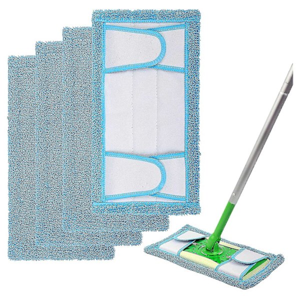 Uudelleenkäytettävät mikrokuitumopit yhteensopivat Swiffer Sweeper -märkä- ja kuivaimurointiin