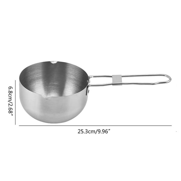 Multifunksjonell rustfritt stålpanne med dobbeltsidige helletuter for camping