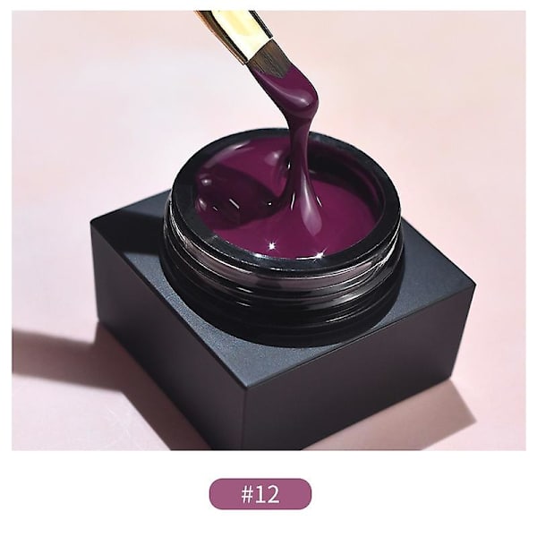 5ml Guld Stamping Gel Neglelak Sort Hvid Varnis Negle Gel Maling Tegning Linje
