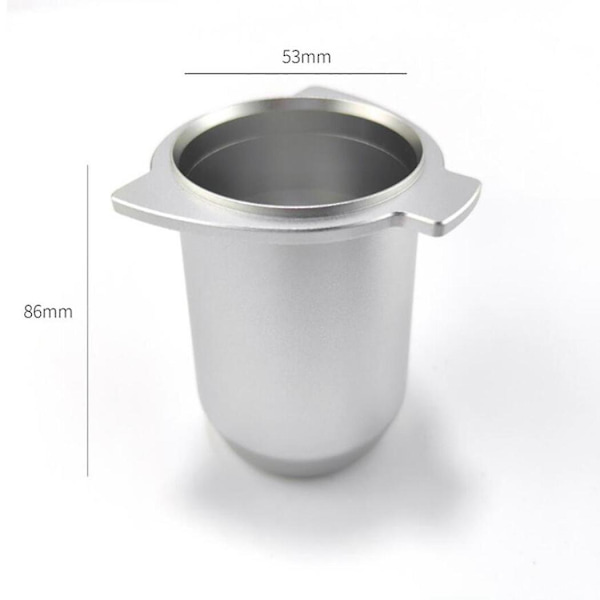 2x til 8-serie rustfrit stål kaffedoseringskop pulverføder, til 53mm 870 espressomaskine kop