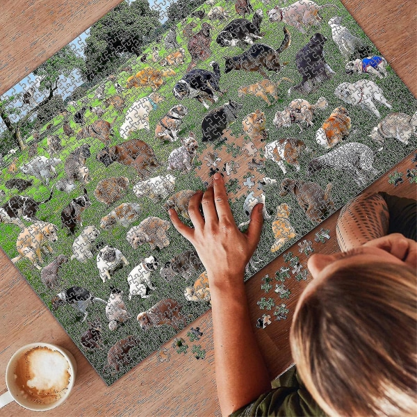 1000 Palan Puzzle, 101 Kakkaava Koiranpentua Puzzle, Koirat Kakkaavat Puzzle, Hauska Loma Joulu