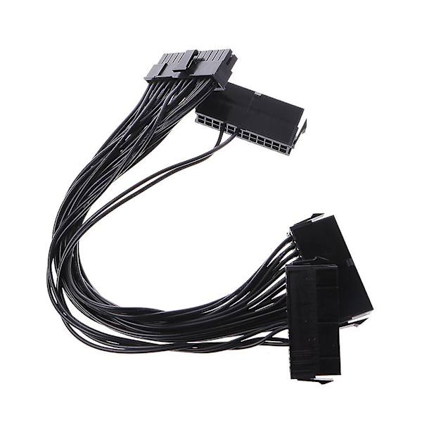 30 cm ATX 24-bens han til 24-bens hun strømforsyningsforlængerkabel 18 AWG