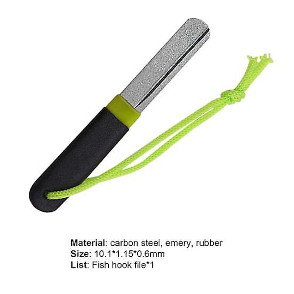 Bærbar Fiskekrok-Sliper med Lanyard - Fiskeverktøy for Rask Sliping av Fiskekroker