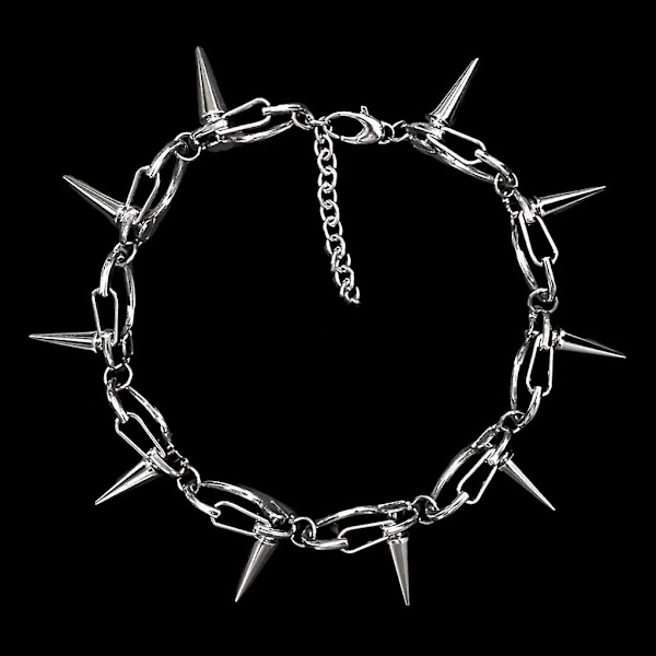 Ketju Kaulakoru Seosmateriaali Niittipainike Kaulakoru Lahja Punk Miehille Aikuisille