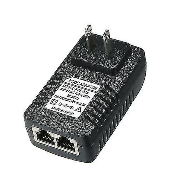 Poe Injector Ethernet Power Supply Adapter Dc48v 0.5a 15.4w, Poe Pin4/5(+), 7/8(-) kompatibel W/t Ie