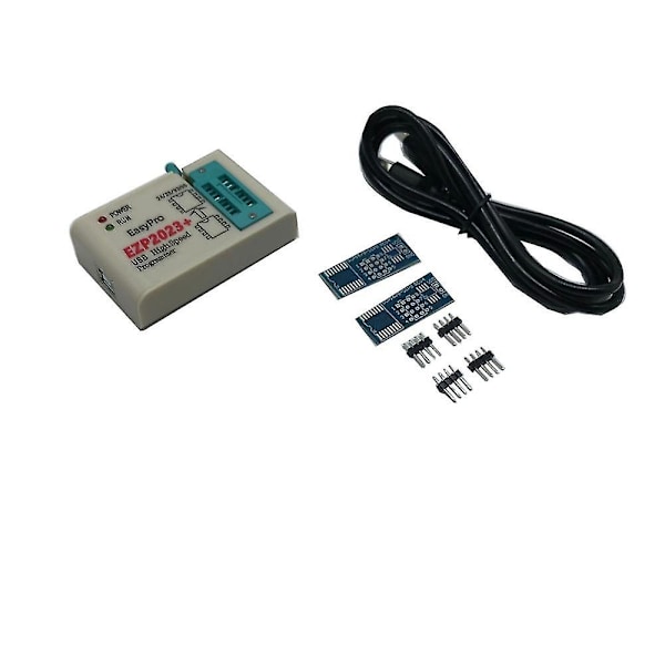 Ezp2023 Usb Spi Programmer Full Set + 12 Adapter Stöd 24 25 93 95 Eeprom Flash Bios För Windows