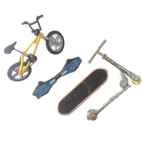 Mini Finger Skateboard Set Bmx Cykelset Roliga Skateboards Minicyklar Leksaker För Barn Pojkar Barn Presenter Barnleksaker