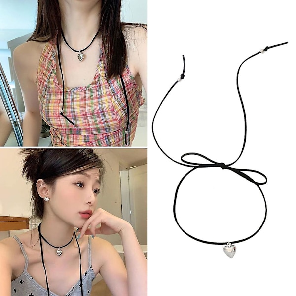 Sydänriipus kaulakoru Choker Kaulaketju Ketju Elegantti Soliskuoppa Ketju Kaulakoru