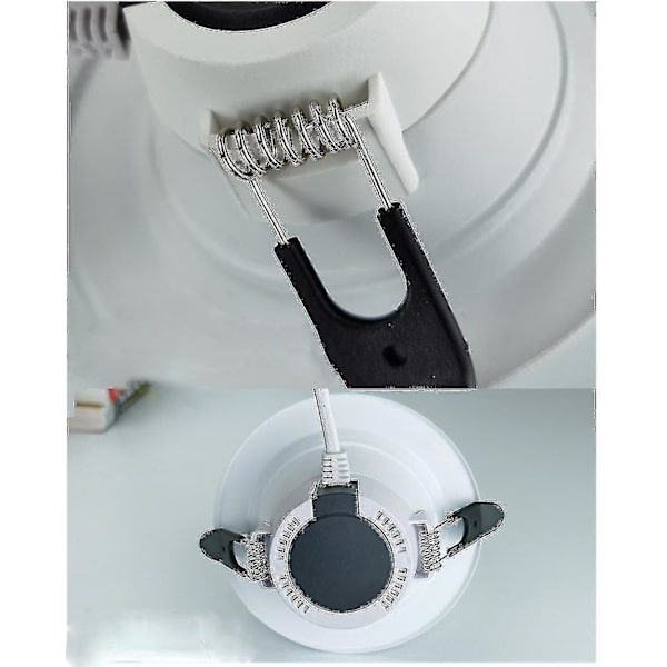 Radar Nedlys, Led Menneskelig Sensor Detektor Rund 5w Loft Nedlys (2 Styk) Hvid