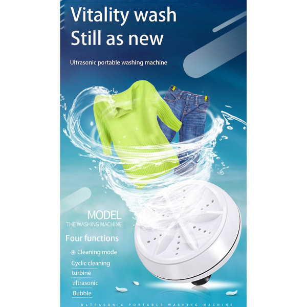Gadgets for bærbare, kompakte vasketurbiner, usb-vaskemaskin, vaskerenseverktøy