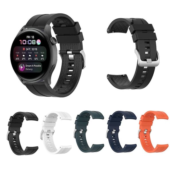 Til Huawei Watch 3 Ternet Silikonerem Drop-proof Svedtæt Armbånd