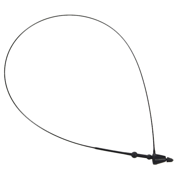 7 Tommer 1000 Stk Sorte Snap Lock Pin Loop Plastik Mærke Fastgøringskrog Bånd
