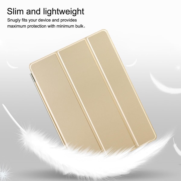 Smart Magnetic Cover Auto Wake Sleep Beskyttende Taske til Ipad Air 1 Xmas Gold