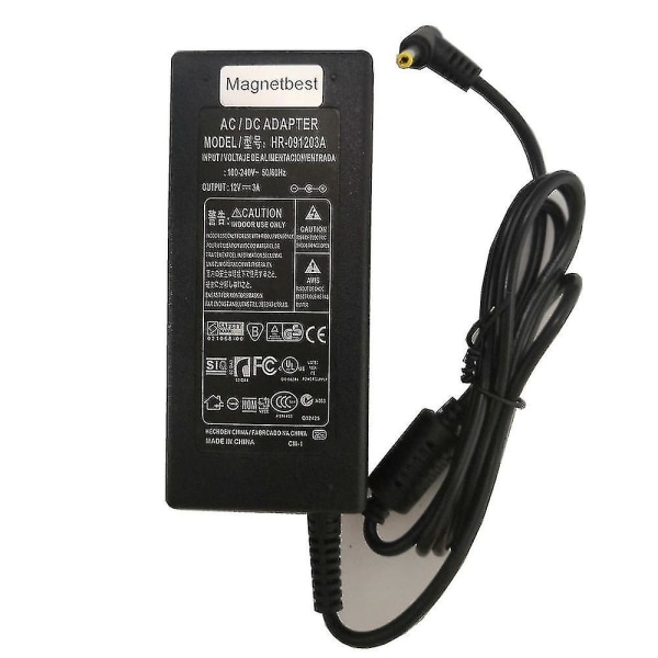 Strømforsyning AC-adapter Kompatibel Beats-pill XL OEM 12V 3A Lader Dys404-120300w Med EU / US AC-kabel Strømkabel-c