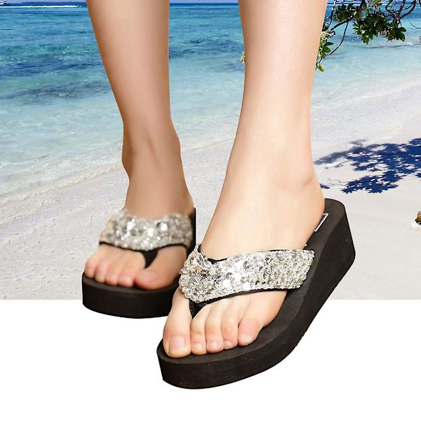 Plattformsandaler för kvinnor Platform Sandaler Sommarsandaler Dam Ortopediska Sandaler Toffelsandaler Jandaler