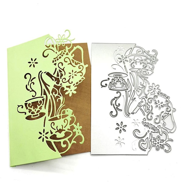 Kop Blomster Metal Skæredøre Skabeloner Diy Scrapbooking Album Papirkort Skabelon Form Embossing Dekoration