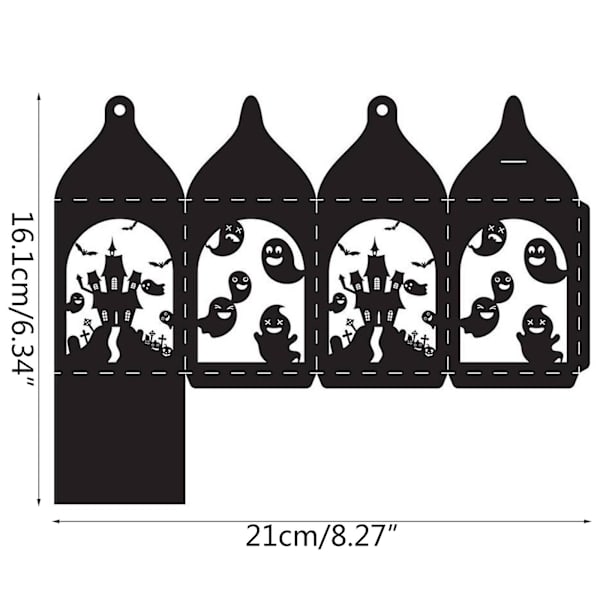 Ghost Gaveeske Boks Stansing Dør Håndlaget Stencil Mold Embossing Mønster
