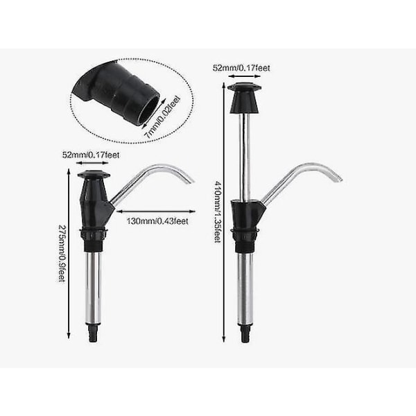 Handpump för Caravan Sänka Dubbelverkande Sänka Kran Camping Trailer Husbil Ersättningsverktyg Trailer Dricksvatten