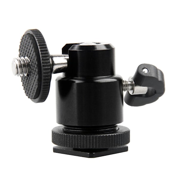 Kamera Stativ LED Lys Flash Stativ Beslag Holder Mount 1/4 Hot Shoe Adapter