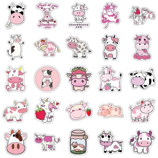 Rosa Farverige Planner Stickers