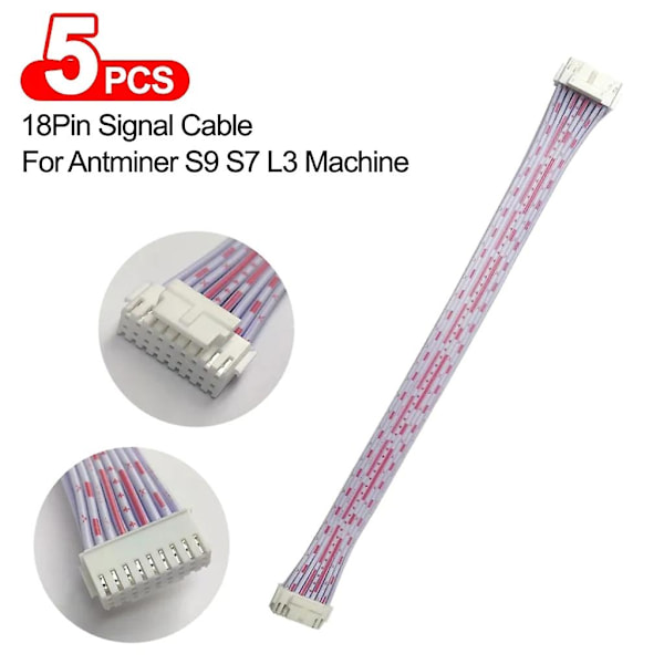 5 stk 2x9p kabel 18pin signalkabel 2x9pin datakabel for Antminers9s7 L3