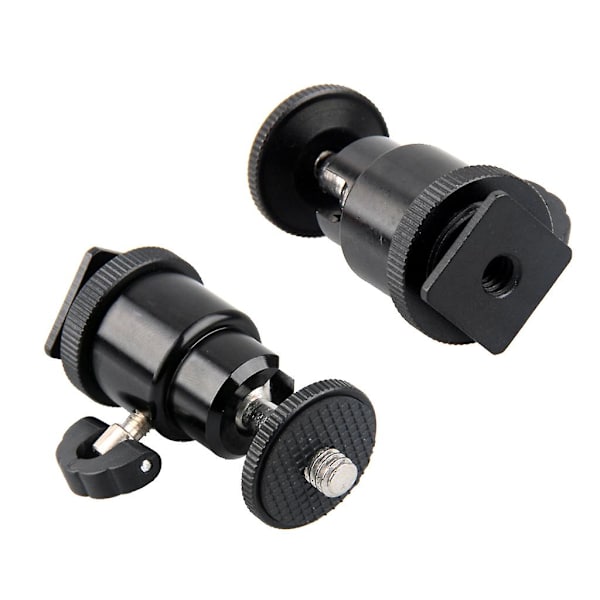 Kamerastativ LED-ljus blixtstativfäste hållare montering 1/4 blixtskoadapter